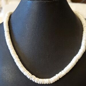 White Puka Shell Necklace